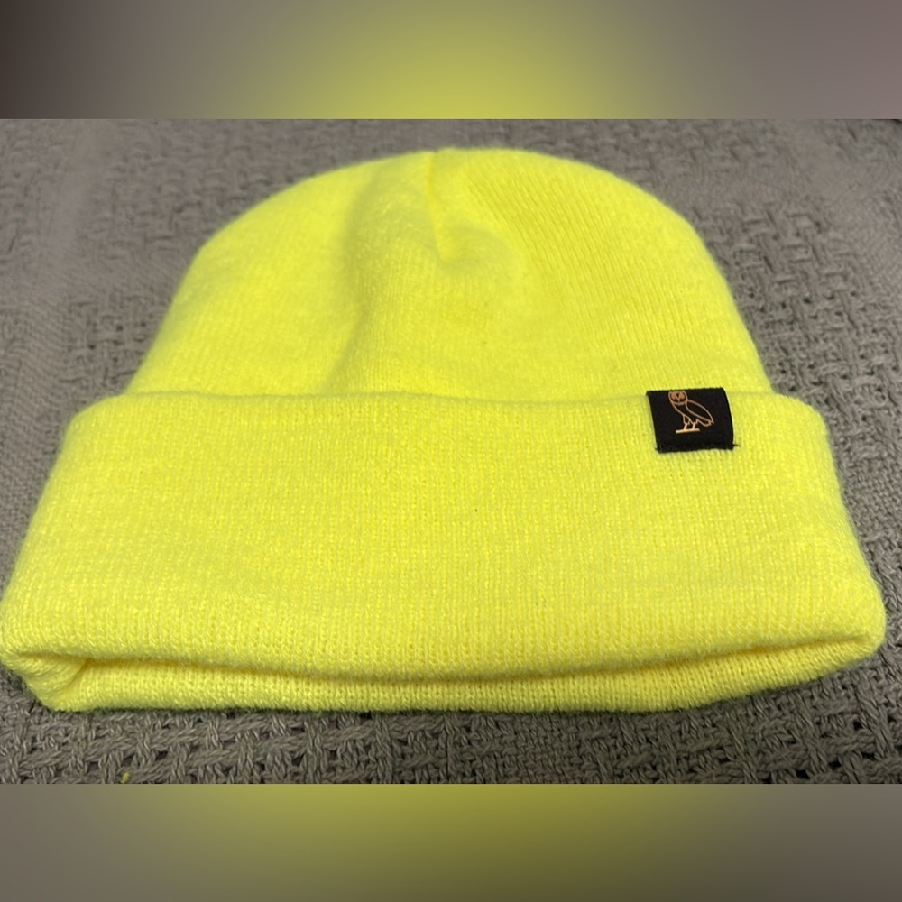 Yellow OVO Toque Winter Hat